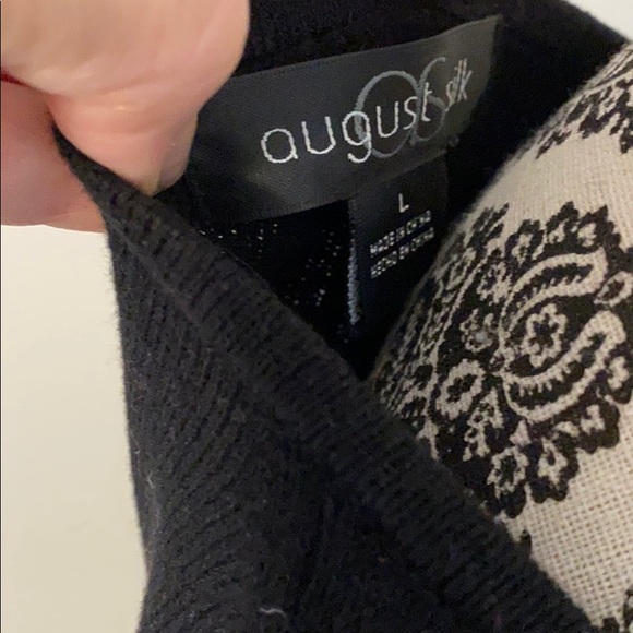 August Silk Beautiful black sweater dress/tunic - Picture 11 of 11